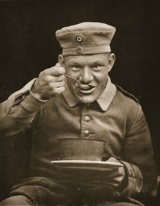 Prisionero bien alimentado, ilustración de Prisioneros Alemanes en Gran Bretaña de English Photographer
